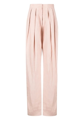 Stella McCartney high-waisted pleated trousers - Pink