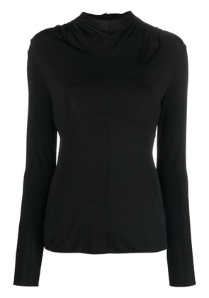 Jil Sander round-neck long-sleeve top - Black