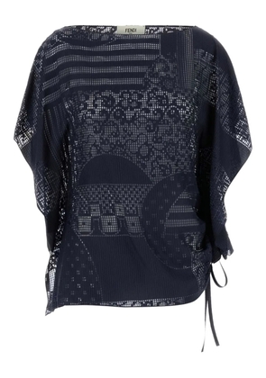 FENDI asymmetric top - Blue
