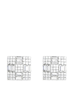 Magda Butrym square embellished earrings - Silver