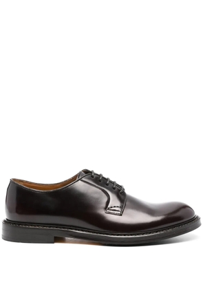 Doucal's leather derby shoes - Brown