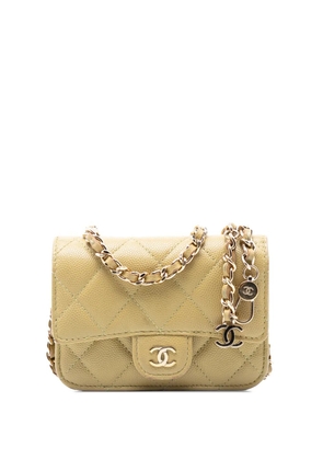 CHANEL Pre-Owned 2021-2025 Classic Caviar Chain belt bag - Green