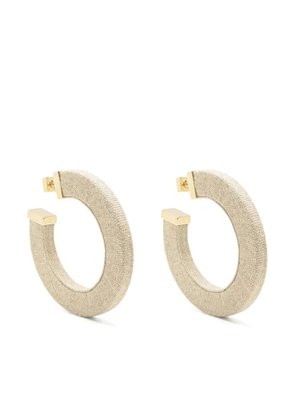 Jacquemus large fabric hoop earrings - Gold