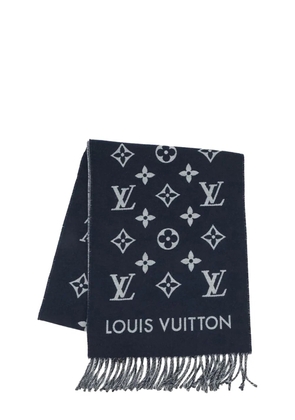 Louis Vuitton Pre-Owned 2025 Wool All About Monogram Scarf scarves - Blue