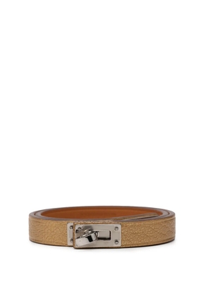 Hermès Pre-Owned 2024 Chevre Mysore Mini Kelly Double Tour Bracelet T2 costume bracelet - Gold