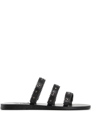 Ancient Greek Sandals Prostasia studded zigzag sandals - Black