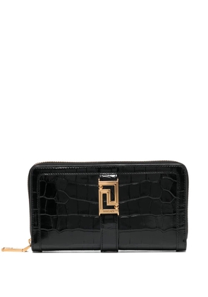 Versace Greca Goddess leather wallet - Black