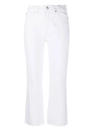 7 For All Mankind mid-rise cropped trousers - White