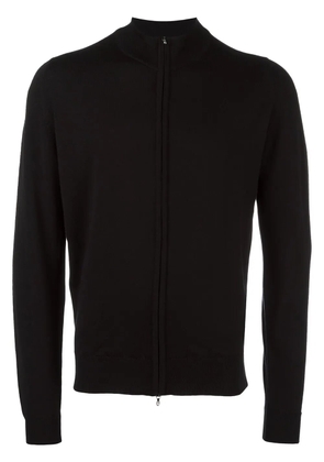 John Smedley high neck zipped cardigan - Black