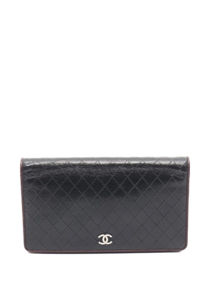 CHANEL Pre-Owned 2006-2008 bicolore bi-fold wallet - Black
