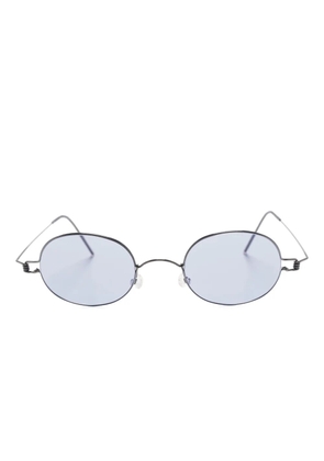 Lindberg 8217 oval-frame titanium sunglasses - Black