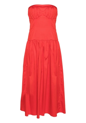 TOVE Lauryn strapless midi dress - Red