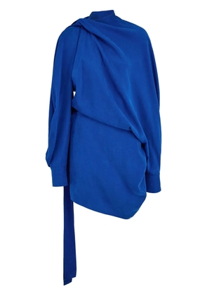 Ferragamo asymmetric mini dress - Blue