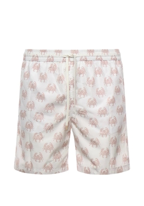 Eleventy crab-print swim shorts - Neutrals