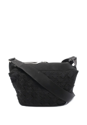 Bottega Veneta Pre-Owned 2010s intrecciato webbing shoulder bag - Black