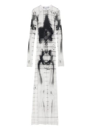 Jean Paul Gaultier Squeletor maxi dress - White