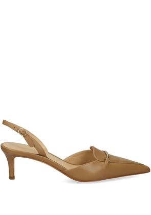 Michael Michael Kors 55mm logo-plaque pumps - Brown