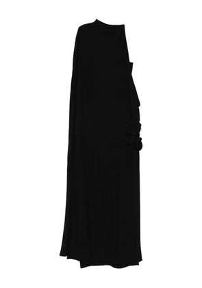 Magda Butrym one-shoulder ruffle detail dress - Black