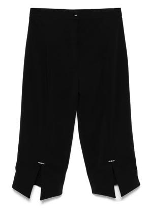 Mugler pierced cropped trousers - Black