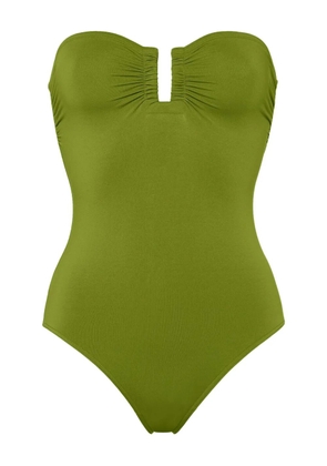 ERES Cassiopée strapless ruched swimsuit - Green