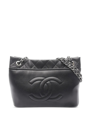 CHANEL Pre-Owned 2010-2011 matelasse chain shoulder bag - Black