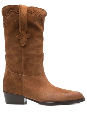 Paris Texas 40mm Hilda suede boots - Brown