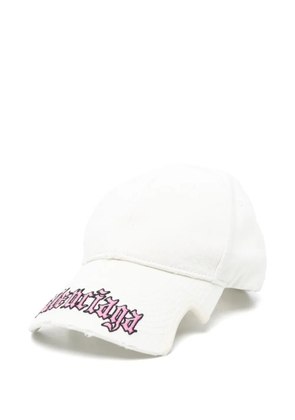 Balenciaga logo-embroidered baseball cap - Neutrals