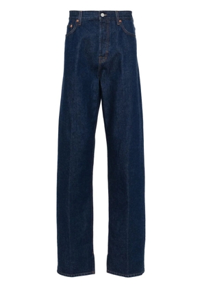 Gucci logo-patch straight jeans - Blue