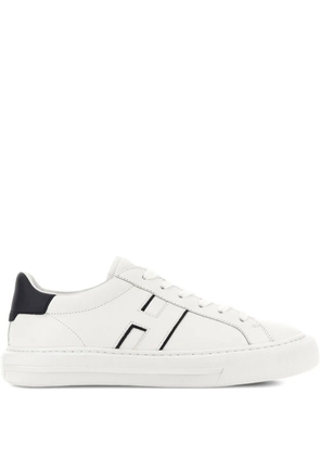 Hogan H691 logo-embellished leather sneakers - White
