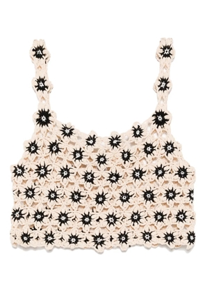 The Upside Luminary Lily crochet top - Neutrals