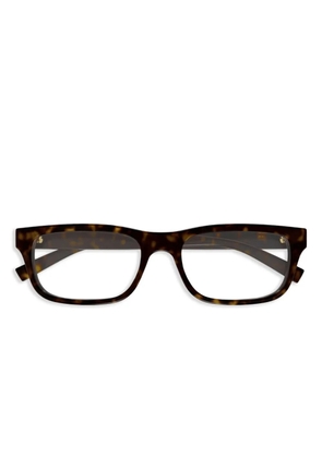 Gucci Eyewear rectangle-frame glasses - Brown