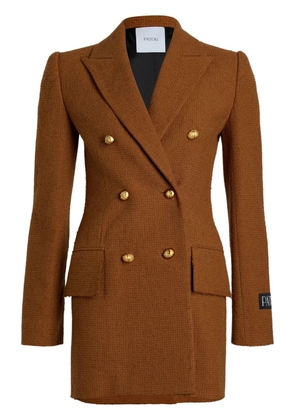 Patou double-breasted blazer - Brown