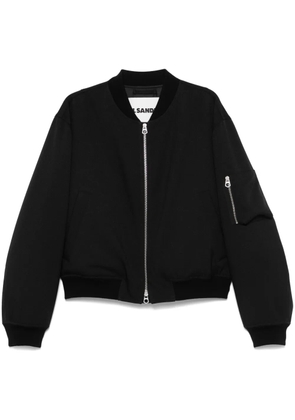Jil Sander padded bomber jacket - Black