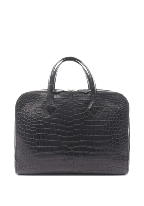 Hermès Pre-Owned 2020 crocodile briefcase - Black