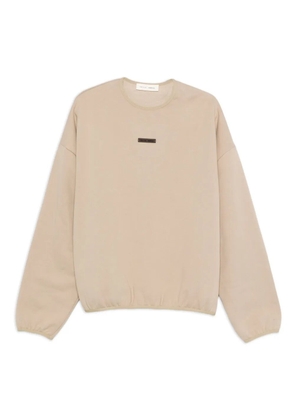 FEAR OF GOD ESSENTIALS logo-plaque cotton sweatshirt - Neutrals