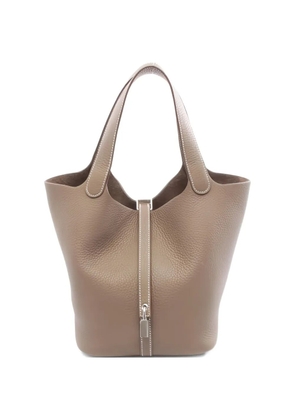 Hermès Pre-Owned 2020 MM Picotin Lock leather tote bag - Neutrals