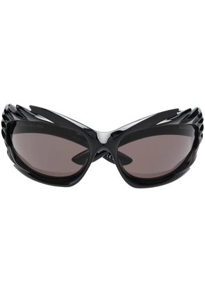 Balenciaga Eyewear Spike biker-style sunglasses - Black