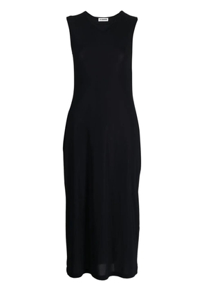 Jil Sander round neck sleeveless maxi dress - Black