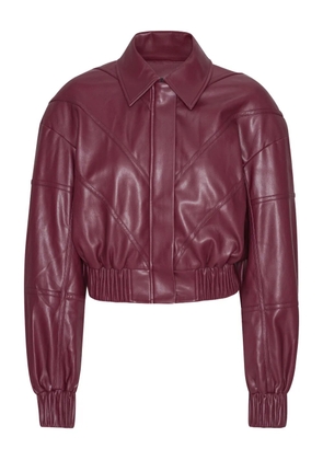 ROTATE BIRGER CHRISTENSEN angular-panelling bomber jacket - Red