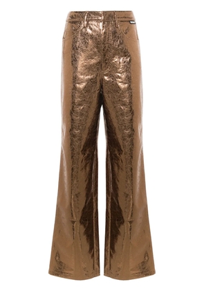 ROTATE BIRGER CHRISTENSEN high-waist straight-leg trousers - Gold