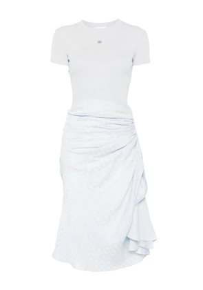 Givenchy Bi-material draped midi dress - Blue