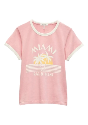rag & bone graphic-print t-shirt - Pink