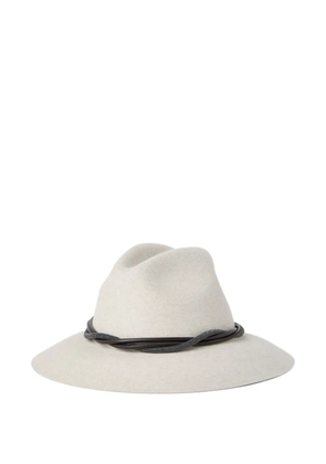 Brunello Cucinelli felt fedora - Neutrals