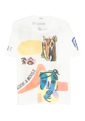 BODE horse-print collage T-shirt - White
