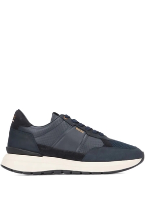 BOSS panelled sneakers - Blue