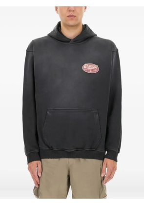 Represent logo-detail hoodie - Black