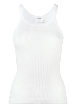 RE/DONE ribbed tank top - White