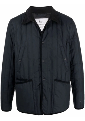Woolrich x British Millerain Barrier quilted shirt jacket - 3989 MELTON BLUE