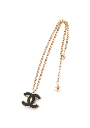 CHANEL Pre-Owned 1986-1988 Coco Mark necklace - Gold