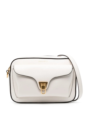 Coccinelle Beat leather crossbody bag - White